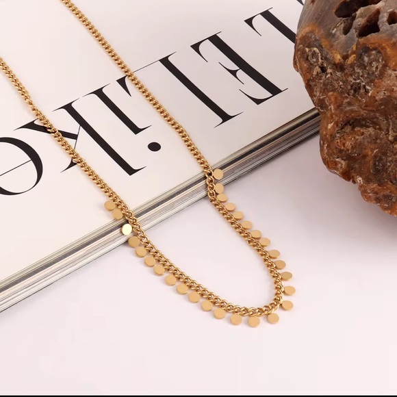 Anthropologie Jewelry - Round Tassel Pendant Necklace Waterproof
Stainless Steel